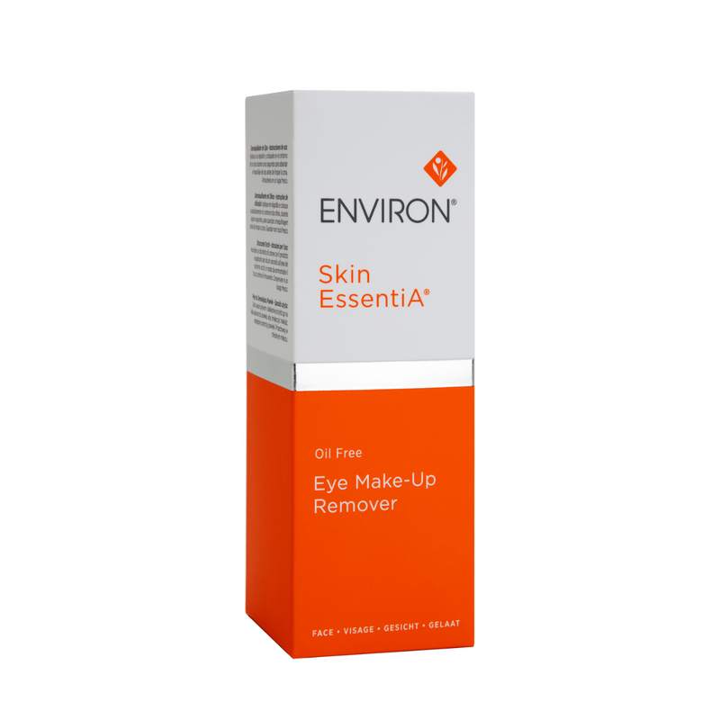 Environ Oil-Free Eye Make-Up Remover bottle with clear label, suitable for gentle removal of eye makeup