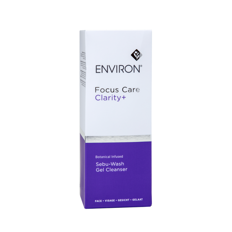 Environ Botanical Infused Sebu-Wash Gel Cleanser with natural plant extracts for oily and acne-prone skin.
