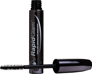 Dermaconcepts RapidGlam Lash Enhancing Macserum bottle with applicator brush for natural lash improvement