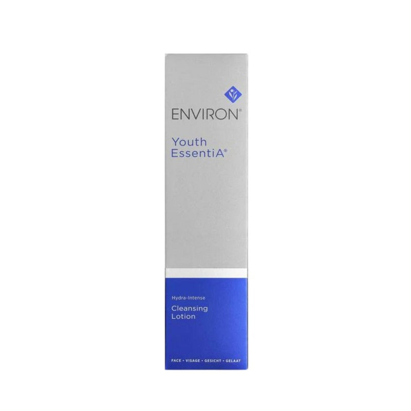Environ Hydra-Intense Cleansing Lotion in a 200ml bottle, gentle facial cleanser for hydrating and refreshing the skin.